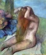 Woman doing her Hair (Edgar Degas) - Muzeo.com