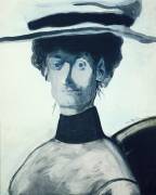 Woman in a Pink Hat (Léon Spilliaert) - Muzeo.com