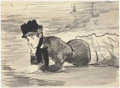 Woman Lying on the Beach (Edouard Manet) - Muzeo.com