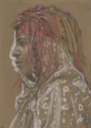 Young Arab girl, bust view (Etienne Dinet) - Muzeo.com