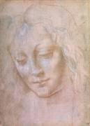 Head of a woman (Leonardo da Vinci (school of)) - Muzeo.com
