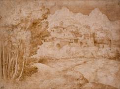 Paysage avec un fleuve (Giorgione) - Muzeo.com