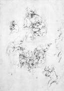 Studies for a Madonna with a cat (Leonardo da Vinci) - Muzeo.com