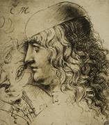 Study of a masculine head (Leonardo da Vinci) - Muzeo.com