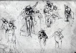 Study of nude men (Leonardo da Vinci) - Muzeo.com