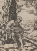 The Guitar Player (Marcantonio Raimondi) - Muzeo.com