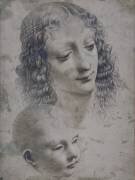The head of a woman and the head of a baby (Leonardo da Vinci) - Muzeo.com
