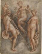 Three Goddesses: Minerva, Juno and Venus (Jan van der Straet) - Muzeo.com