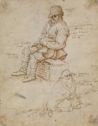 Two seated figures (Roelandt Savery) - Muzeo.com