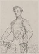 Gravure en facsimile : portrait d'Osborne de Sampayo (Théodore Chasseriau) - Muzeo.com