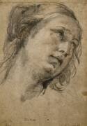 Head of a Woman looking up to the right (Guido Reni) - Muzeo.com