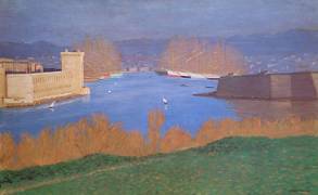 The Port of Marseille (Félix Vallotton) - Muzeo.com