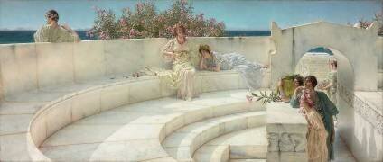 Under the Roof of Blue Ionian Weather (Lawrence Alma-Tadema) - Muzeo.com
