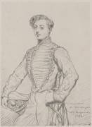 Gravure en facsimile : portrait d'Osborne de Sampayo (Théodore Chasseriau) - Muzeo.com
