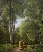 A Beech Wood in May near Iselingen Manor (Peter Christian Skovgaard) - Muzeo.com