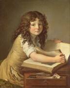 A child looking at pictures in a book (Anne-Louis Girodet) - Muzeo.com