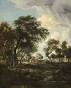 A Farm in the Sunlight (Meindert Hobbema) - Muzeo.com