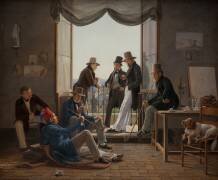 A Group of Danish Artists in Rome (Constantin Hansen) - Muzeo.com