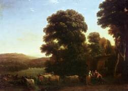 A Pastoral Landscape (Claude Gellée) - Muzeo.com