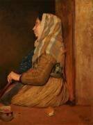 A Roman Beggar Woman (Edgar Degas) - Muzeo.com