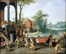 A Satire of the Folly of Tulip Mania (Jan Brueghel the Younger) - Muzeo.com