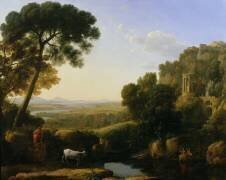 A Sunset or Landscape with Argus Guarding Io (Claude Gellée) - Muzeo.com