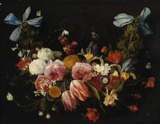 A Swag of Roses (Jan van Kessel) - Muzeo.com