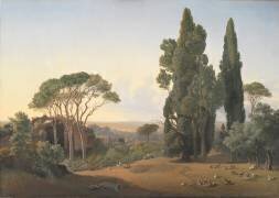 A View from Hadrian's Villa, Tivoli (Fritz Petzholdt) - Muzeo.com