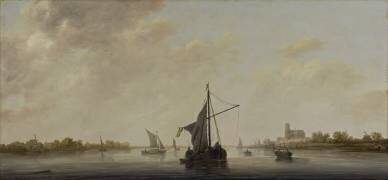 A View of the Maas at Dordrecht (Albert Cuyp) - Muzeo.com