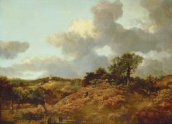 A Wooded Landscape in Suffolk (Thomas Gainsborough) - Muzeo.com