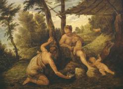 Adam and Eve after the Expulsion (David Teniers the Younger) - Muzeo.com
