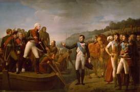 Adieux de Napoléon Ier et d'Alexandre Ier après l'entrevue de Tilsitt, le 9 juillet 1807 (Gioacchino Serangeli) - Muzeo.com