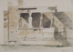 Album de Grèce, Athènes, l'Erechtheion : vue générale (Louis Boitte) - Muzeo.com