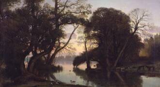 An Autumn Evening (Louis Cabat) - Muzeo.com