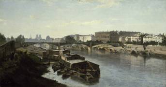Ansicht der Seine-Quais am Pont de Solferino (Stanislas Victor Edouard...) - Muzeo.com