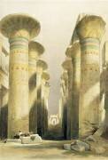 Architecture et art de l'antiquite : Ruines du Grand Temple de Karnak, site de la ville de Thebes, Egypte antique. (David Roberts) - Muzeo.com