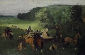 At the Racecourse (Edgar Degas) - Muzeo.com