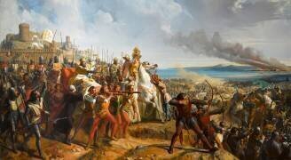 Bataille de Montgisard près d'Ascalon (Charles Philippe Larivière) - Muzeo.com