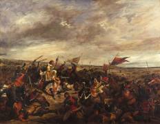 Bataille de Poitiers (19 Septembre 1356) (Eugène Delacroix) - Muzeo.com