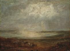 Beach Scene with Cart and Horse (Richard Parkes Bonington) - Muzeo.com