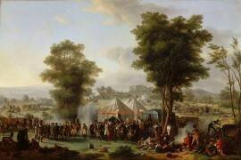 Bivouac de Napoléon Ier près du château d'Ebersberg, 4 mai 1809 (Antoine Pierre Mongin) - Muzeo.com