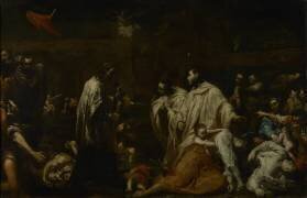 Blessed Bernard Tolomei Interceding for the Cessation of the Plague in Siena (Giuseppe Maria Crespi) - Muzeo.com