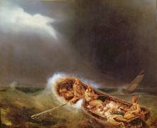 Boats from Dieppe Returning from Fishing (Eugène Isabey) - Muzeo.com