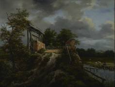 Bridge with a Sluice (Jacob Isaakszoon van Ruisdael) - Muzeo.com