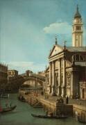 Capriccio: The Rialto Bridge and the Church of S. Giorgio Maggiore (Canaletto) - Muzeo.com