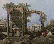 Capriccio with Ruins and Classical Buildings (Canaletto) - Muzeo.com