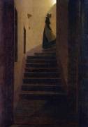 Caroline on the Stairs (Caspar David Friedrich) - Muzeo.com