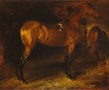 Cheval espagnol dans une écurie (Théodore Géricault) - Muzeo.com