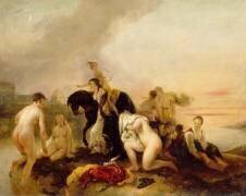 Clélie passant le Tibre (Jan van Noordt) - Muzeo.com