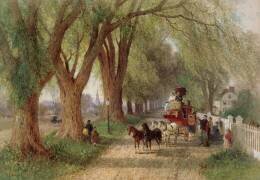 Coaching in New England (Albert Fitch Bellows) - Muzeo.com